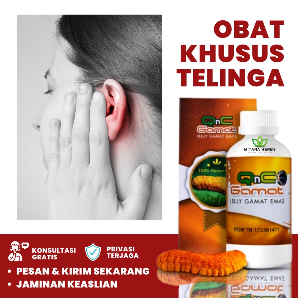 Mitana Herbal, Obat Telinga Berdengung, Obat Telinga Tersumbat, Obat Telinga Bernanah, Obat Telinga 