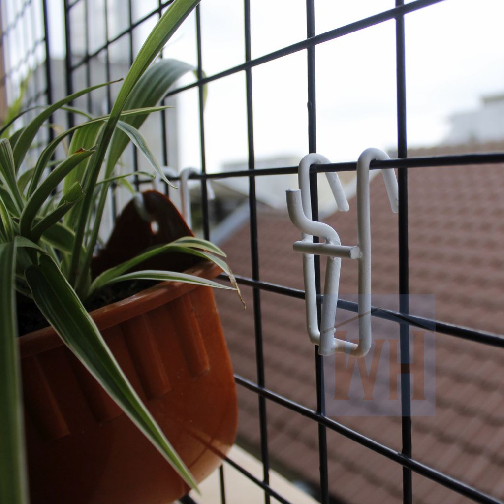 Kaitan Gantungan Pot Bunga/Gantungan Pot Ram Braket Pot Ram (Pot Lubang Satu)/Vertikal Garden