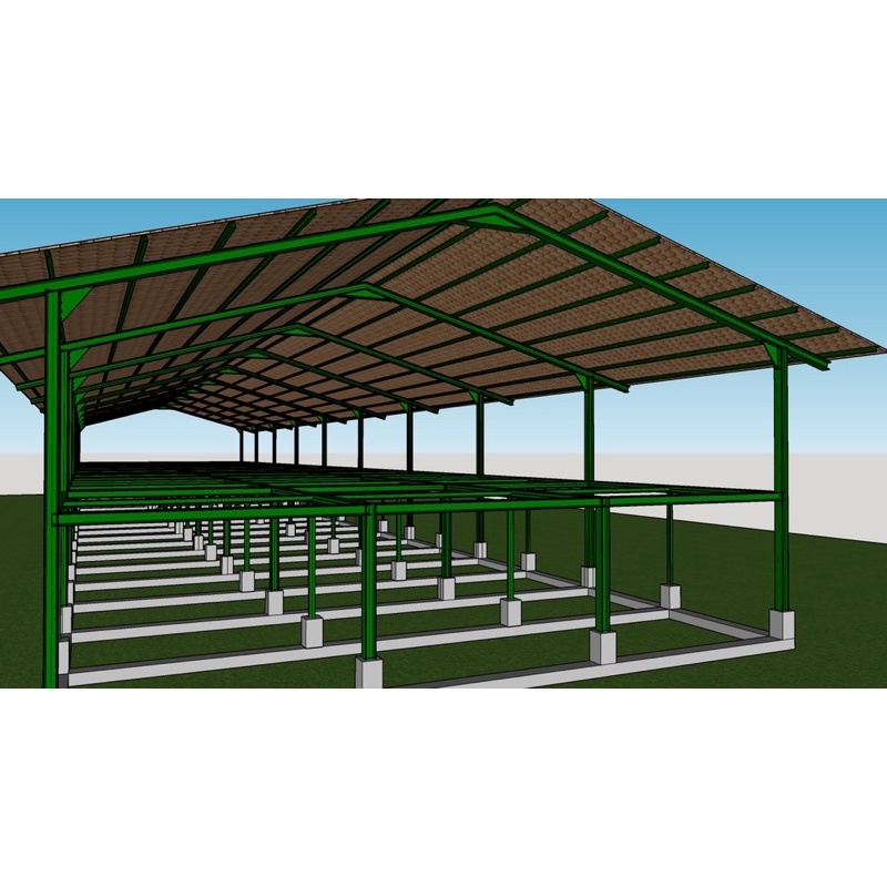 Kandang ayam grower jasa gambar dan perencanaan arsitektur 2d 3d & perhitungan RAB