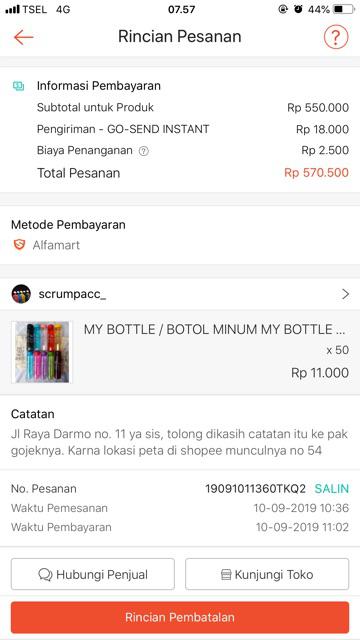 Botol Minum My Bottle + Pouch - 500ml