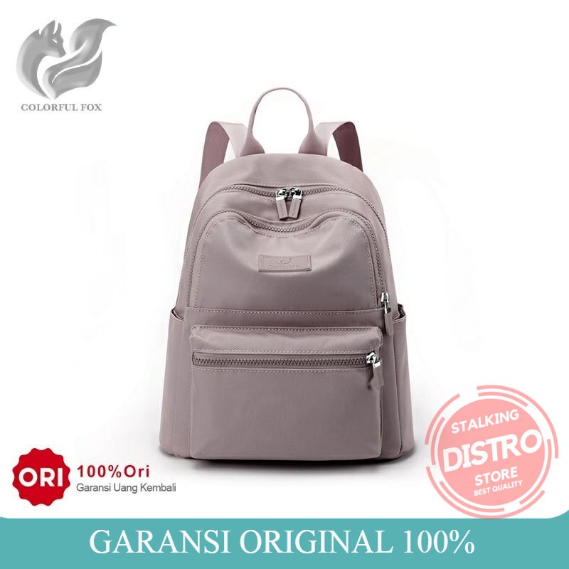 Tas Ransel Wanita COLORFUL FOX 0459 Backpack Wanita Remaja Tas Anti Air