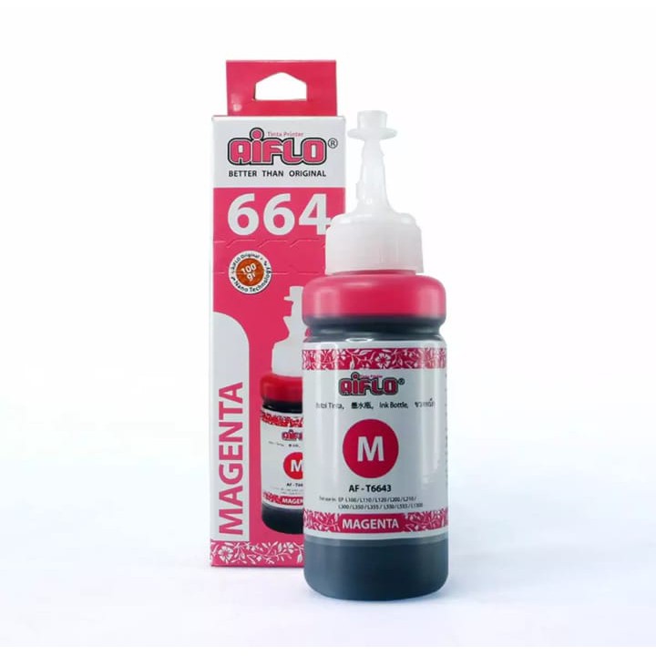 Paket Tinta Printer Aiflo 664 Empat Warna 100 ml - LOS