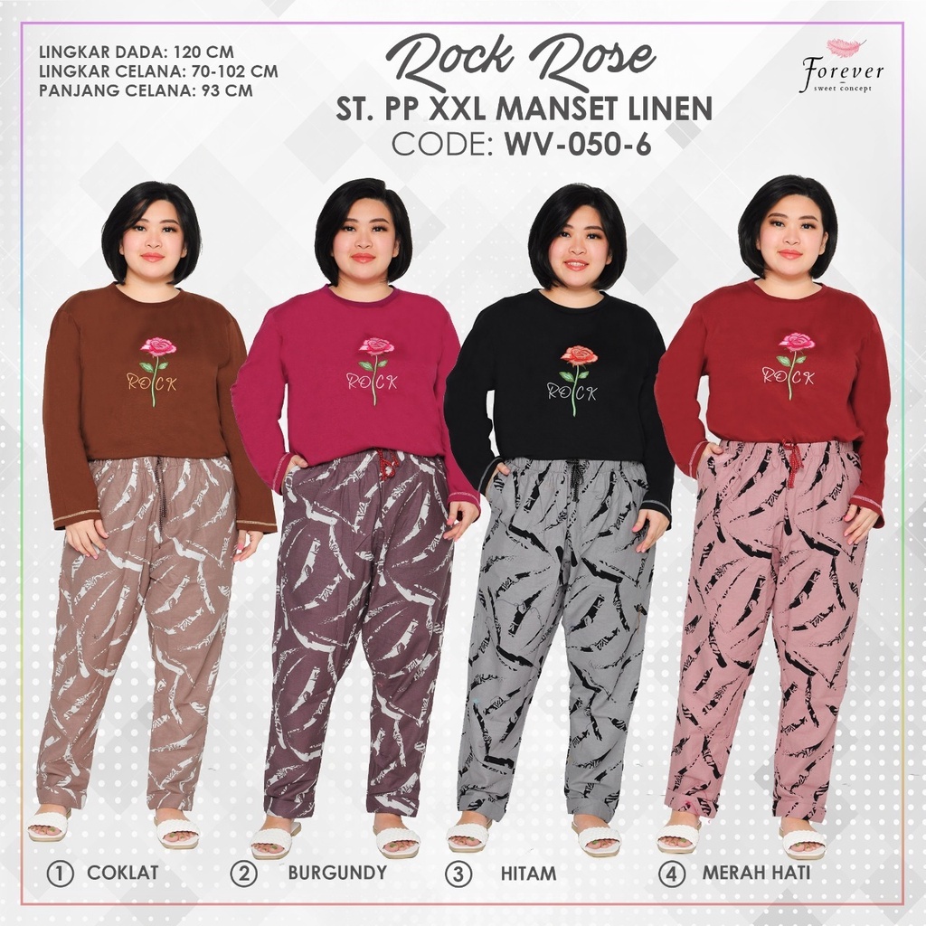Setelan PP XXL Linen Rose FOREVER SWEET WV-050-6