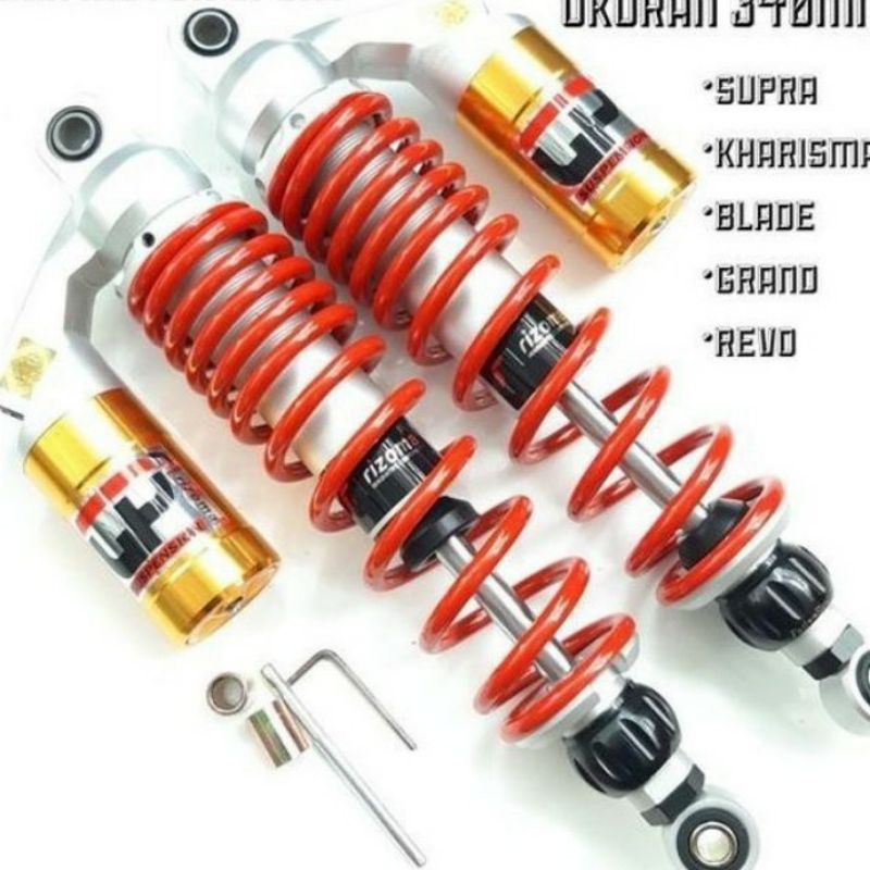 Shockbreaker Belakang Tabung atas RIZOMA shock bebek tabung 340MM dan 280MM