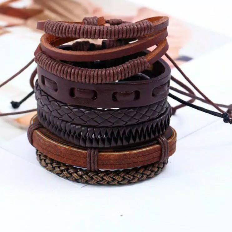 GELANG KULIT PRIA / GELANG  / GELANG PUM / GELANG KEREN / GELANG PRIA WANITA / GELANG TRAND Terkini