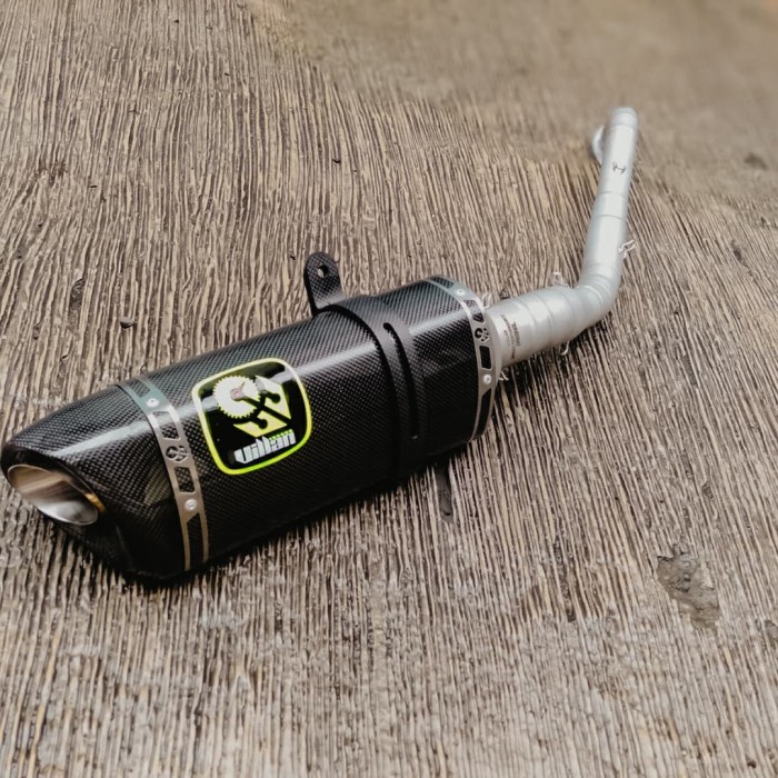 KNALPOT VILLAN MV2 carbon SLINCER ONLY BARANG 100% ORIGINAL