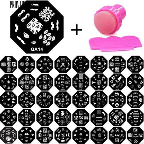 Manicure Template Nail Art Printing Gambar Polandia Stamp Plate Scraper Stamper Kit