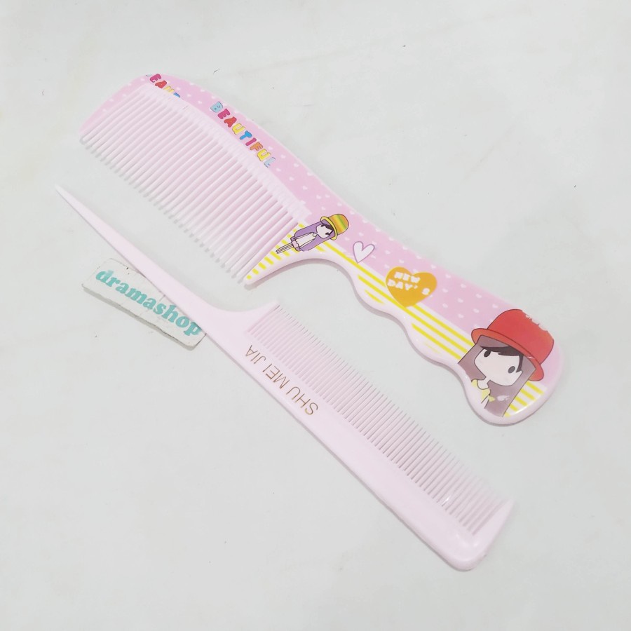 Sisir Plastik Motif Lucu Set isi 2pcs