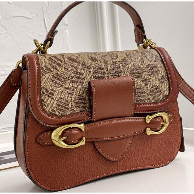 Coach Retro Shoulder Bag In Signature Tan Rust (C0767)