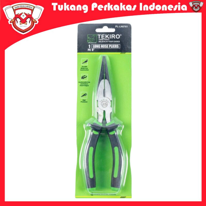 TEKIRO TANG LANCIP 8 INCH / TANG CUCUT/ LONG NOSE FLIERS 8&quot;