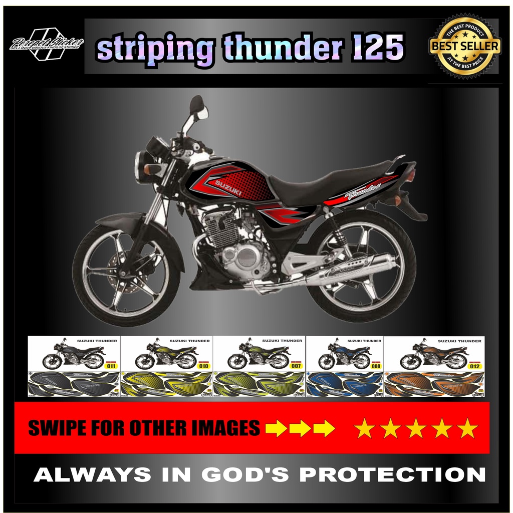 STRIPING thunder/ suzuki / STOCK suzuki thunder / STIKER thunder 125 / STICKER thunder