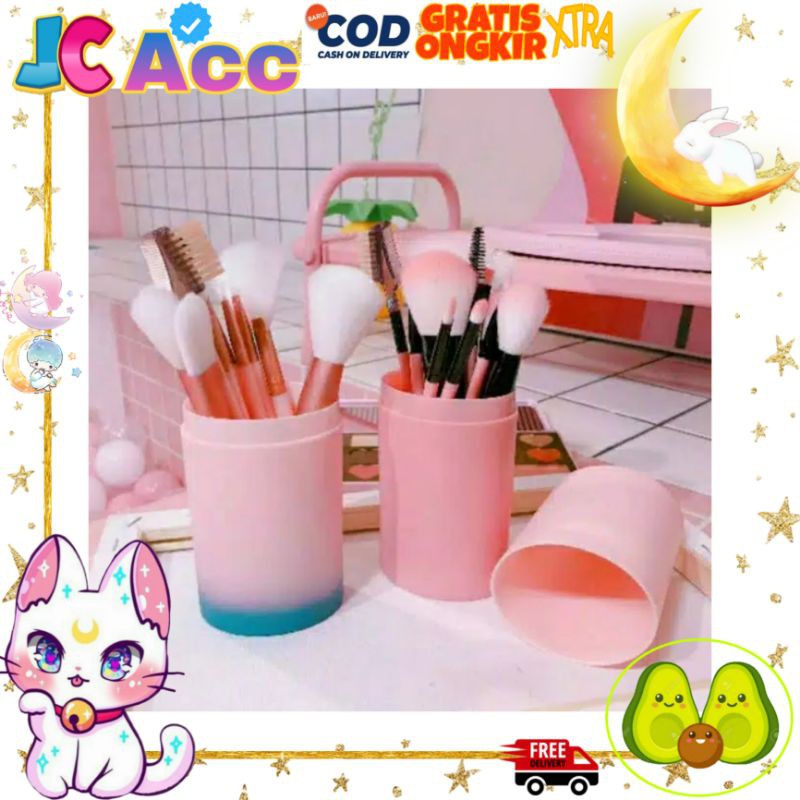 Brush set tabung 12pc , Brush Make Up, Kuas Make Up Set tabung