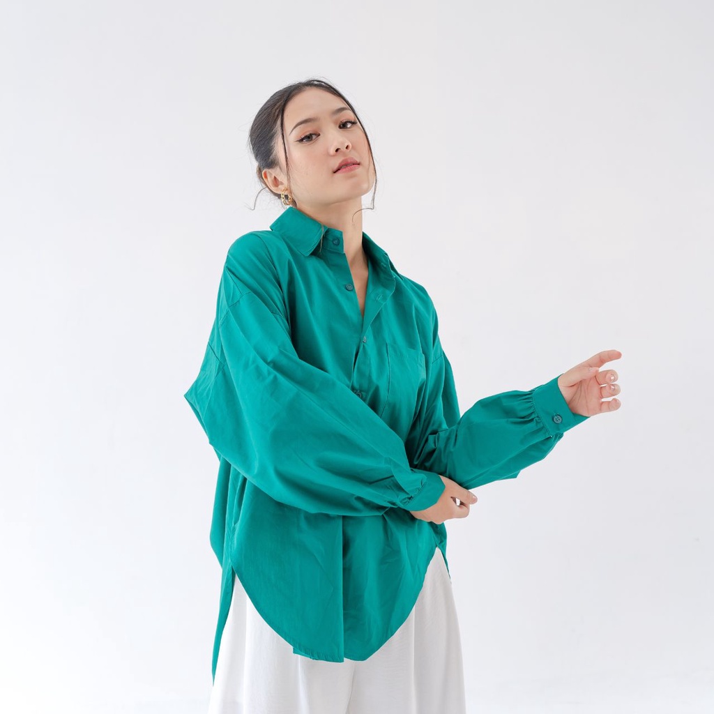 AIJO - Keysha Shirt - Kemeja Poplin Wanita