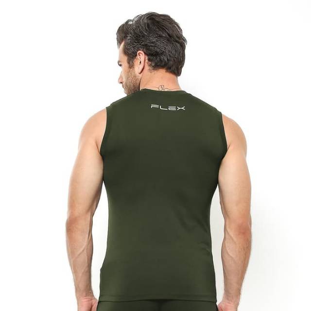 FVS-001AR Sleeveless sport fitness bodyfit FLEX army