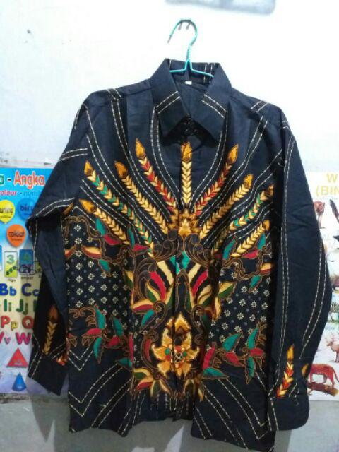 Batik Couple Keluarga Gamis Anak Prasasti Hem Anak