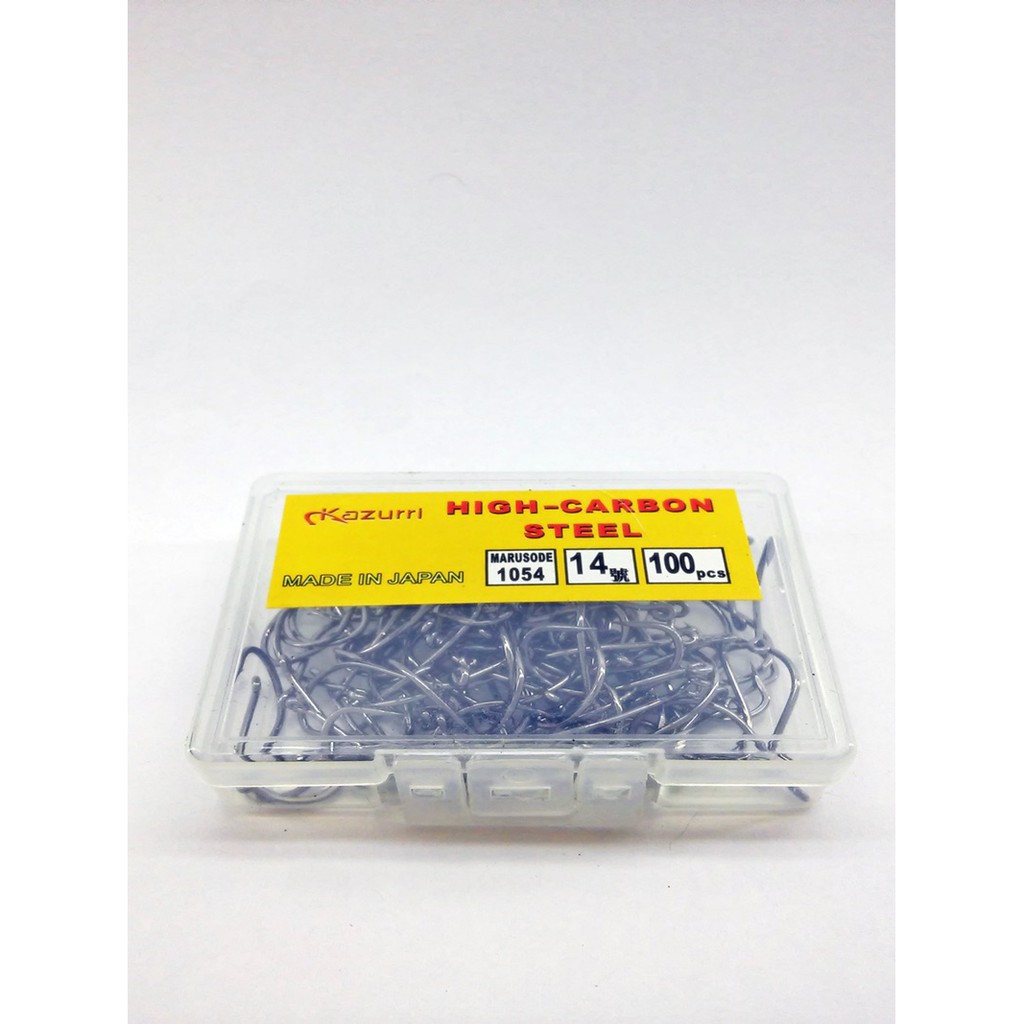 Mata kail Kazurri Carbon Steel no 14 isi 100pcs