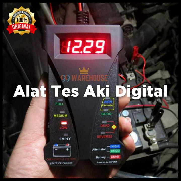 Tester Baterai Aki Mobil Motor / Tester Aki Digital 12V / Alat Tes Aki