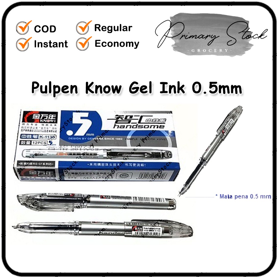 

Pulpen Gel 0.5mm Bolpen Pena Pen Alat Tulis Gel Tebal 0.5 MM Pena Cair MURAH K-1130 0.5MM