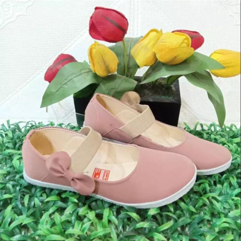 khainuna flatshoes couple anak dan ibu model pita tali size 31-35 37-40