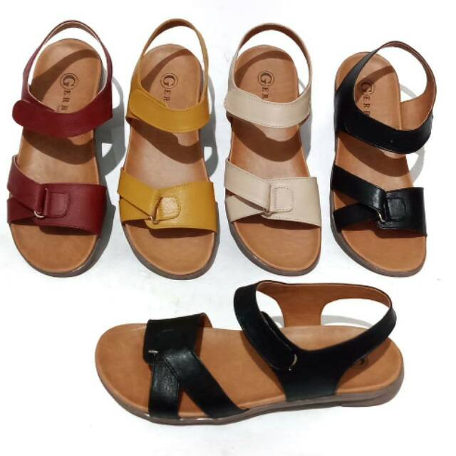 Sandal sepatu kulit Sukaregang garut