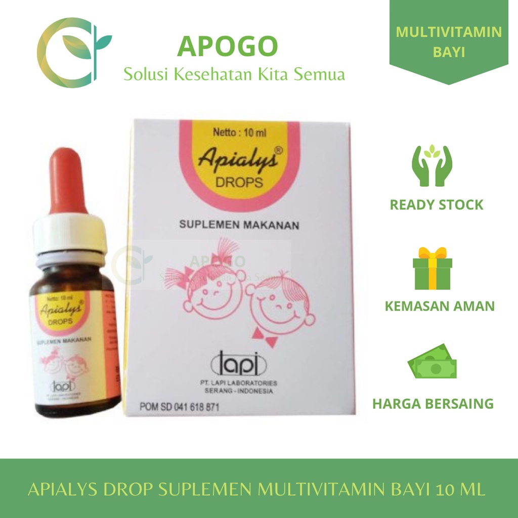 APIALYS DROP SUPLEMEN MULTIVITAMIN BAYI 10 ML