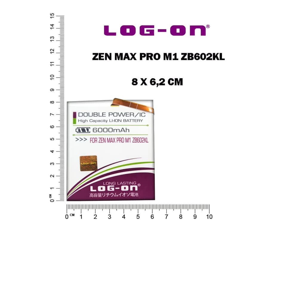 BATERAI - BATRE ASUS ZENFONE MAX PRO M1 - ZB602KL - DOUBLE IC POWER  LOG-ON