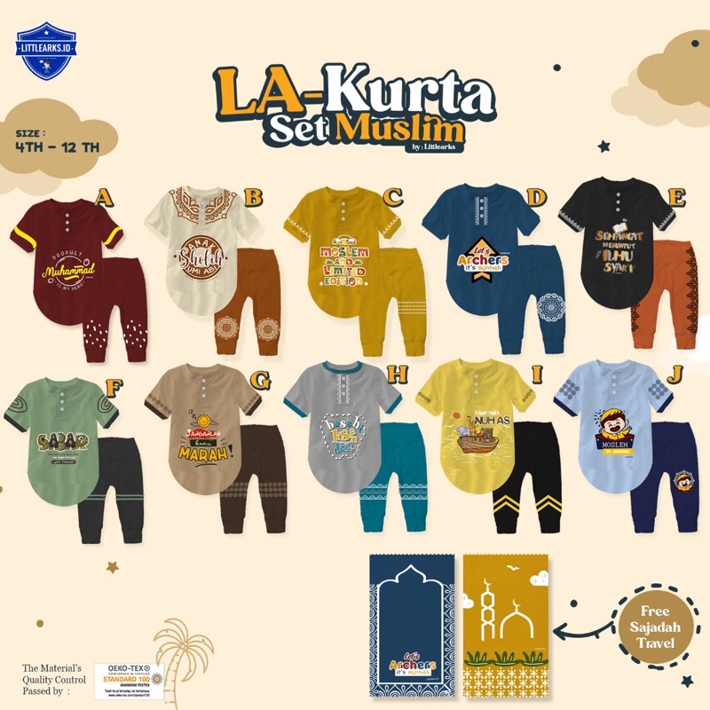 La kurta set muslim by Littlearkers