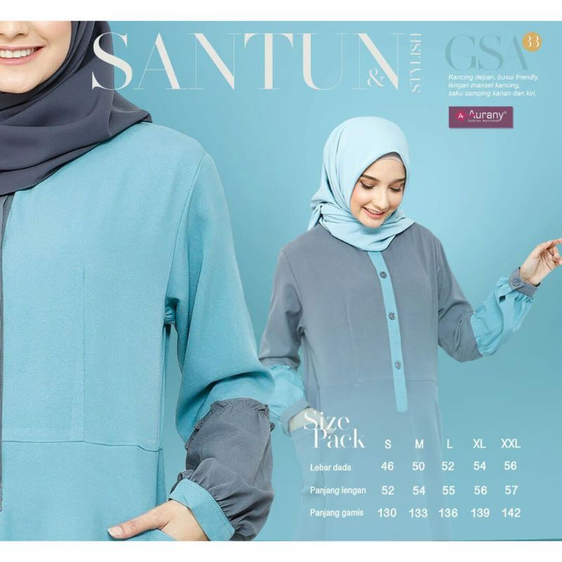 Gamis aurani GSA33//gamis dewasa