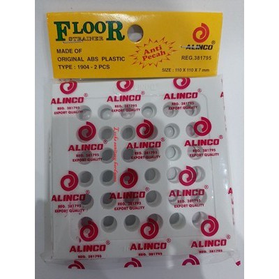 Saringan Got Plat Plastik Pvc Alinco Putih 11 Cm -floor Drain Plastic Saringan Air Kamar Mandi