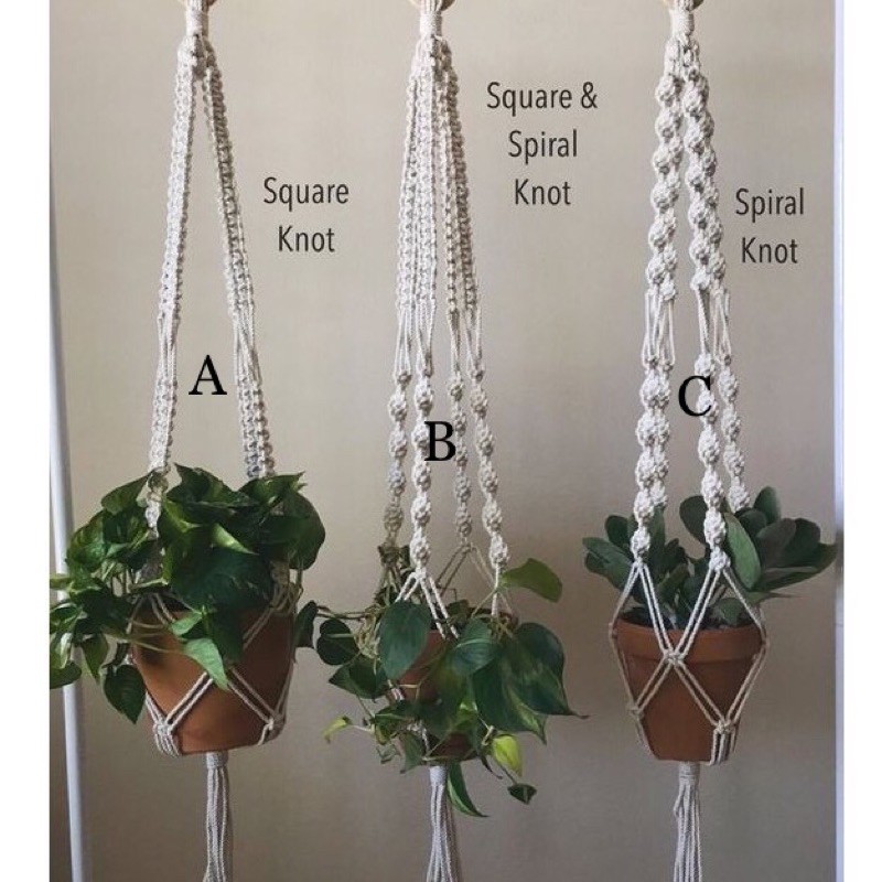 Macrame plant hanger / MPH 002 / gantungan pot / plant hangers