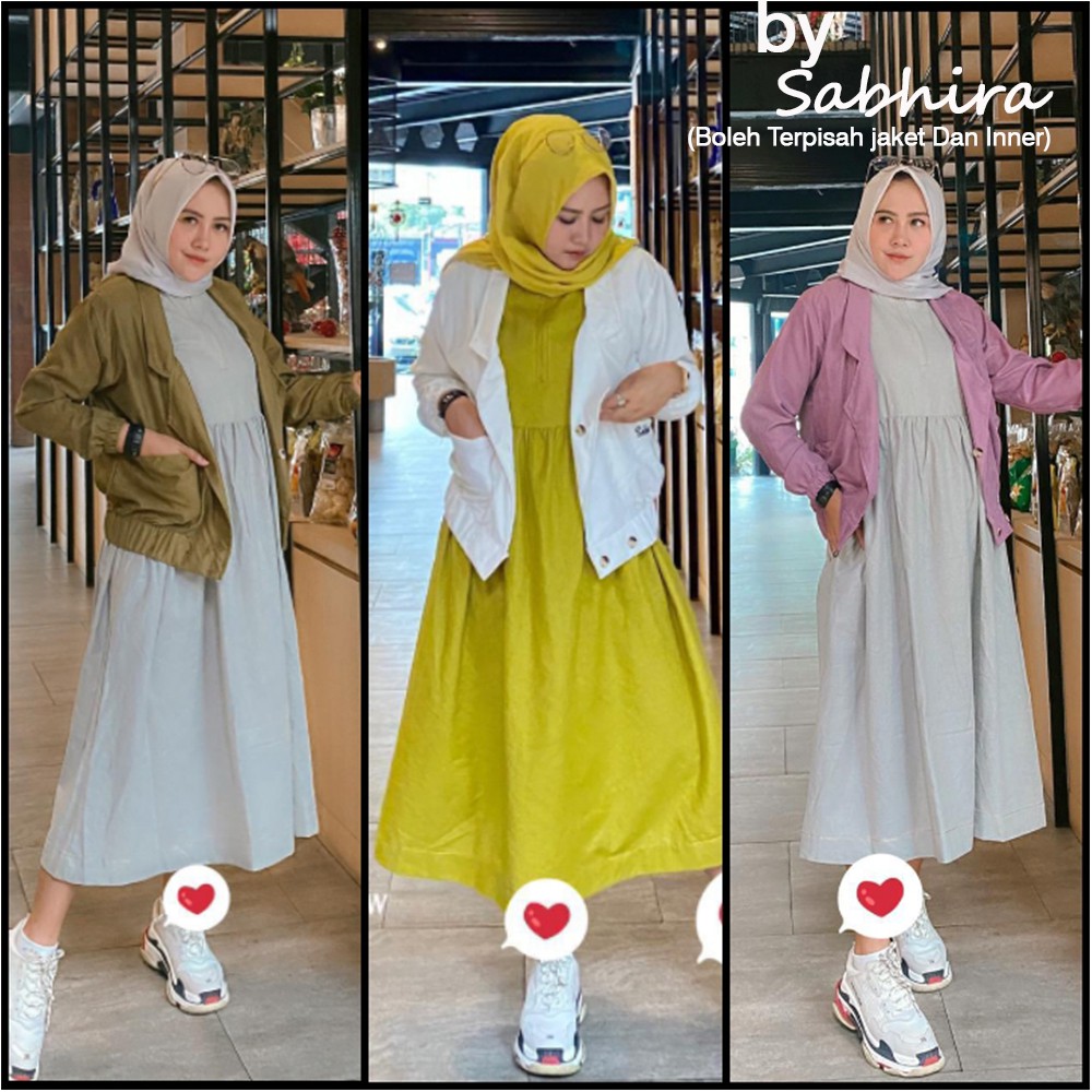 Sabhira - Setelan Wanita Sabhira Jaket Dan Inner Original Terbaru