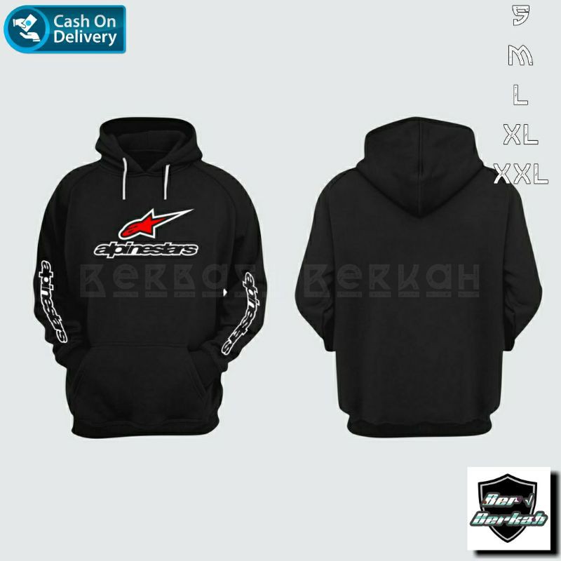 Jaket Hoodie Alpinestar | Jaket Hoodie Supermoto Alpinestar | Hoodie Alpinestar Supermoto