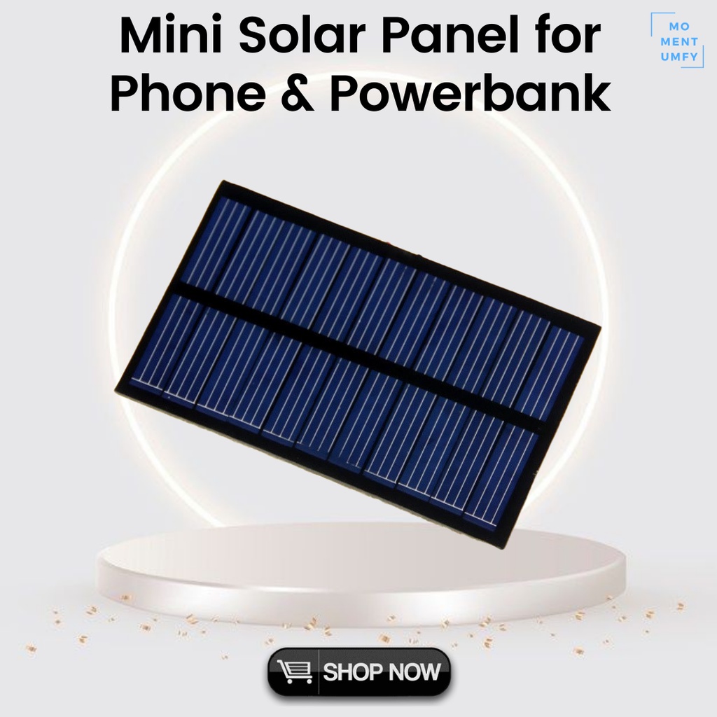 Solar Panel Panel Surya Batre Batrai Baterai Charger Powerbank Power Bank HP Tenaga Surya Solar Cell