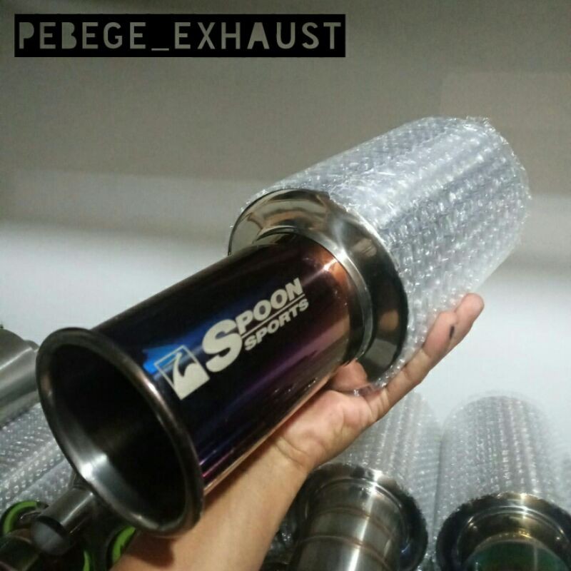 knalpot mobil SPOON SPORT blue