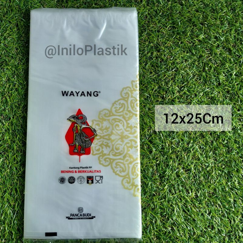 Plastik PP Wayang 12x25 Cm / Plastik Bening PP Wayang 500 Gram