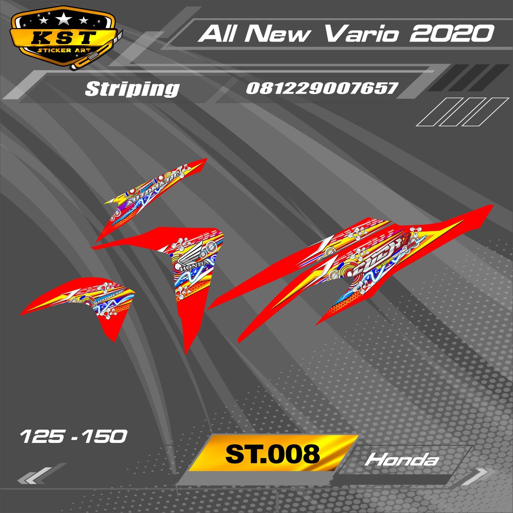 Striping Vario 2020 - Sticker Striping Honda Vario 2020. ST 008