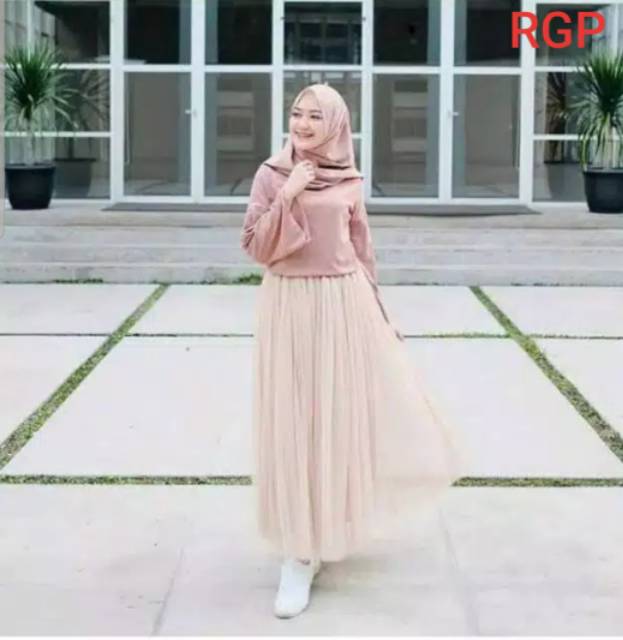 Rok Tutu Panjang Polos / Tutu Maxi Skirt