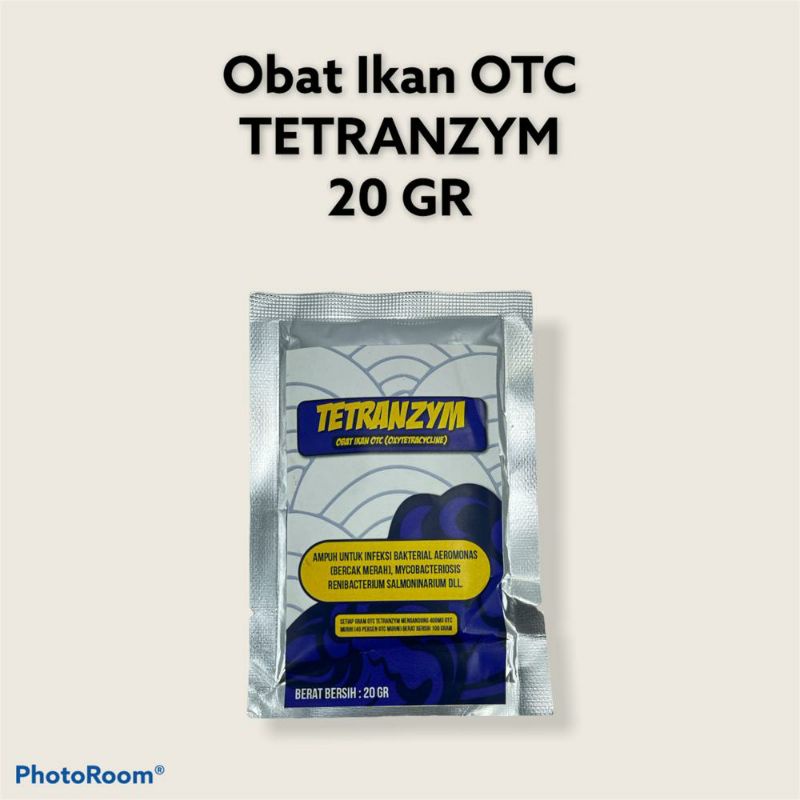 OBAT IKAN OTC TETRACYCLINE TETRANZYM 20 GRAM