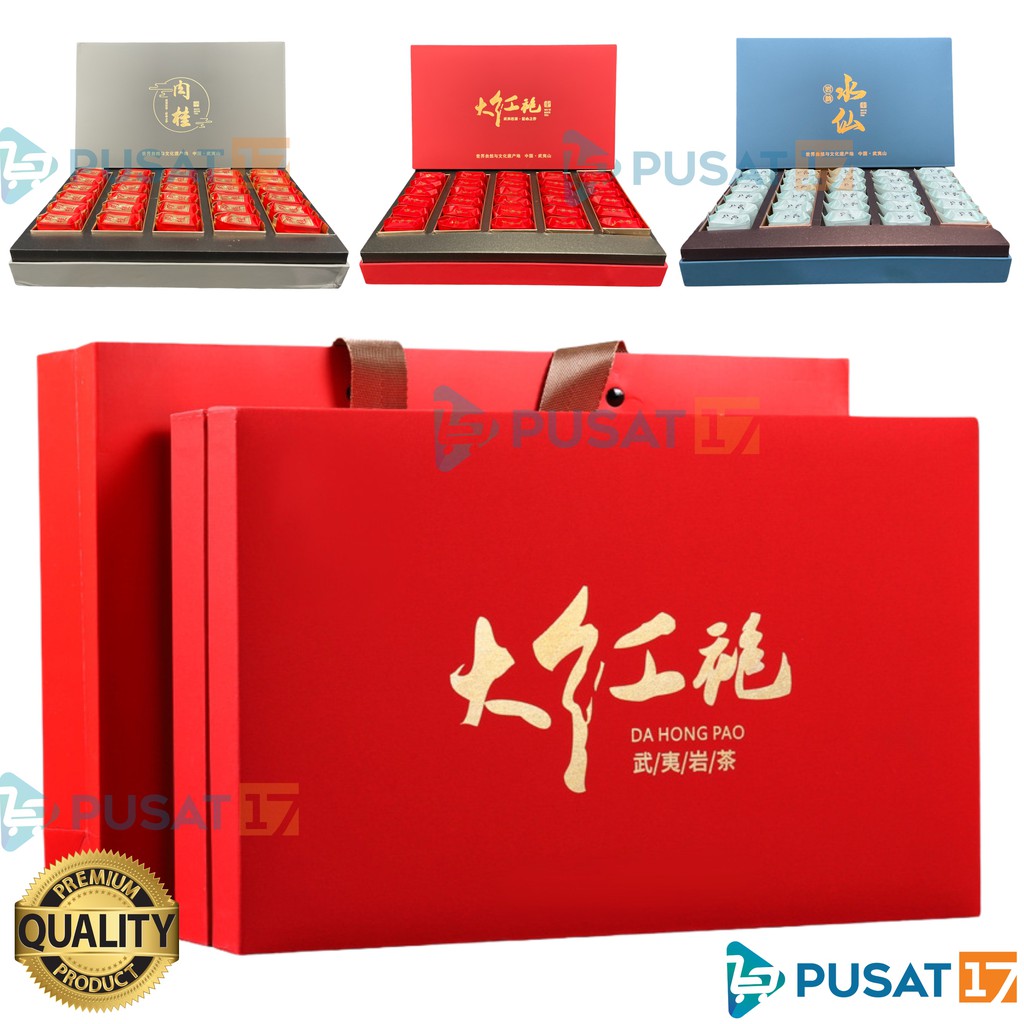 CHINESE TEA PREMIUM D5 WUYI ROCK TEA 30PACK 250GRAM TEH CHINA GIFT BOX