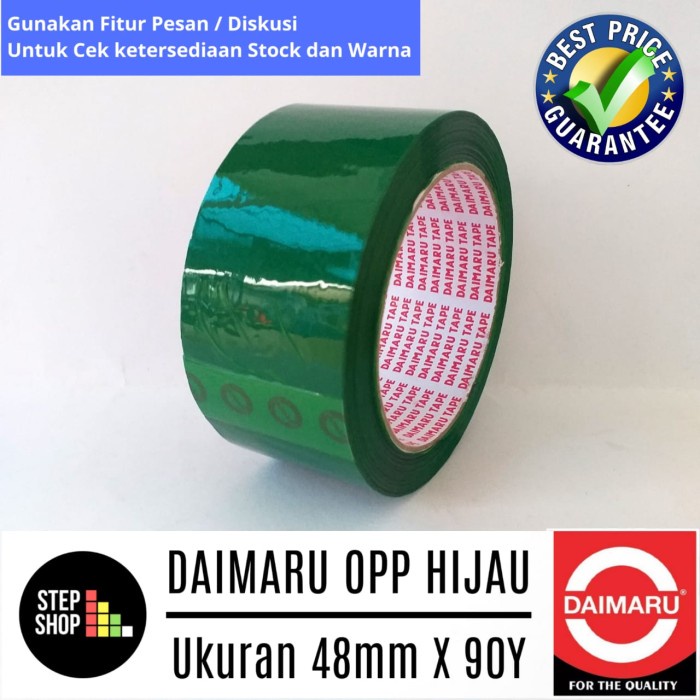 

Murah Daimaru Opp Hijau - Lakban Hijau - Solatip Hijau - 48Mm X 90Y Hijau Terlaris