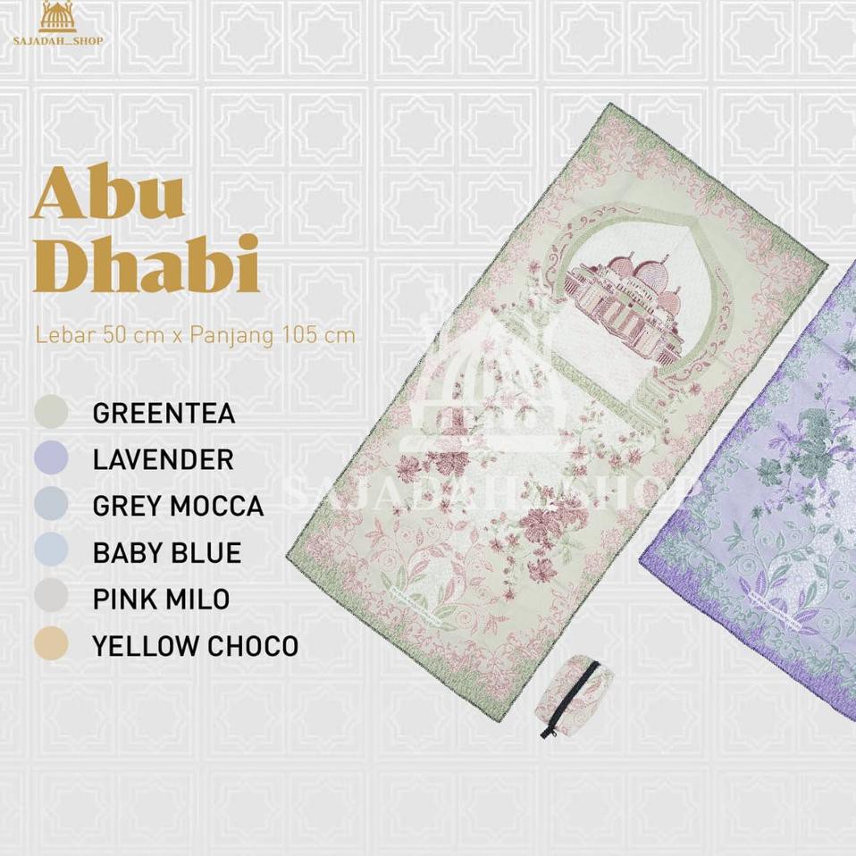 Dapatkan Sajadah Motif Abu Dhabi Turkey (Warna : Lavender) Serut/Seleting Sajadah Travel  [BEST S