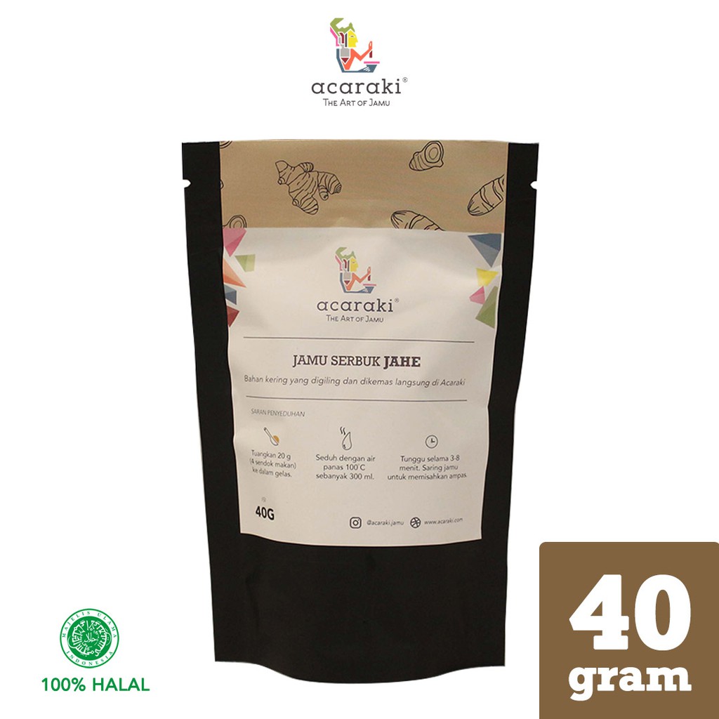 

Jahe Kering 40g/ Jahe Blend 40gr/ Coarse Ground Powder