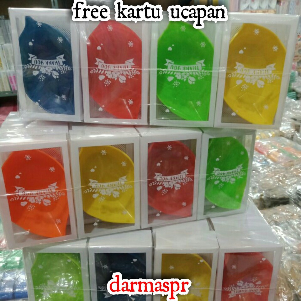 Souvenir MANGKOK DAUN LOKAL di kemas mika ISI 20PCS FREE KARTU UCAPAN