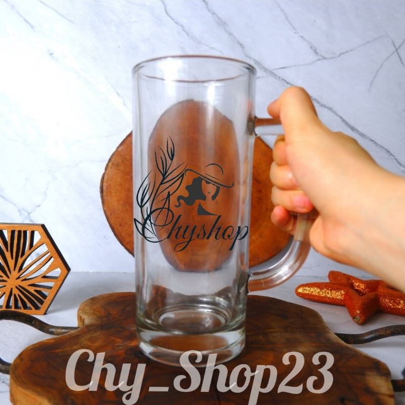 (1pcs) Gelas Bremen Gelas Teh Gelas Kaca Murah Gelas Tinggi Gelas Mug Gelas Besar Gelas Gagang