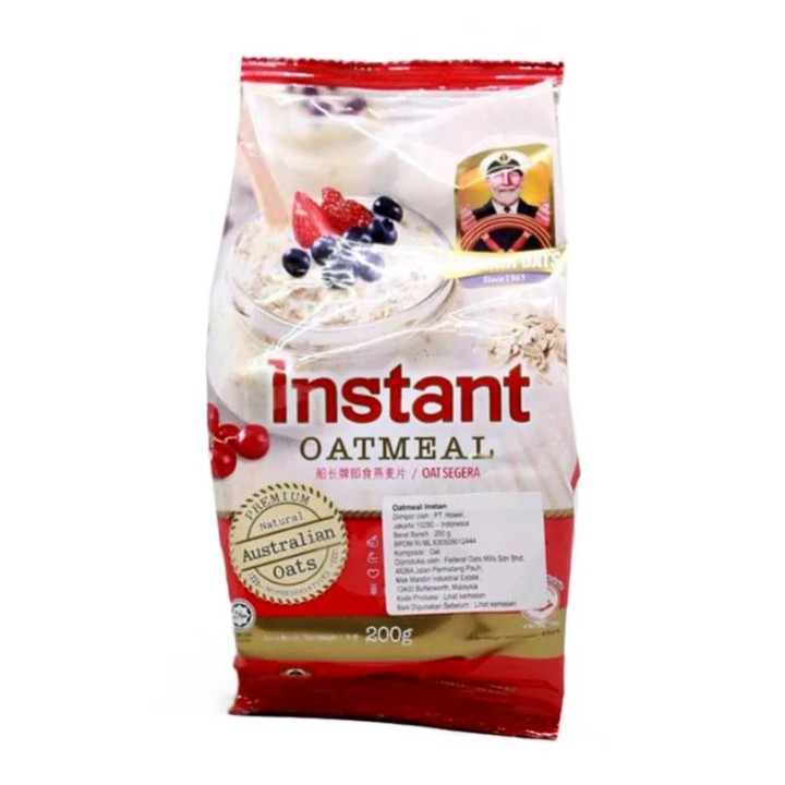 

Captain Oats Instant Oatmeal 200 gr