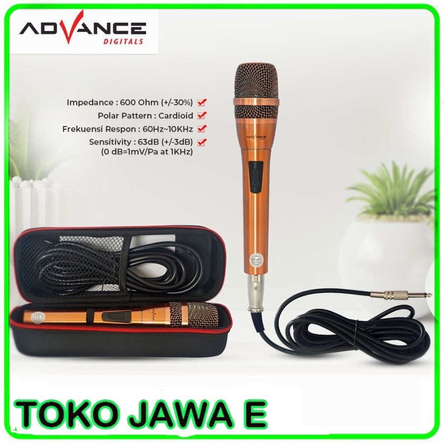 Mic Kabel Advance MIC888 - Advance Mic Karaoke Profesional