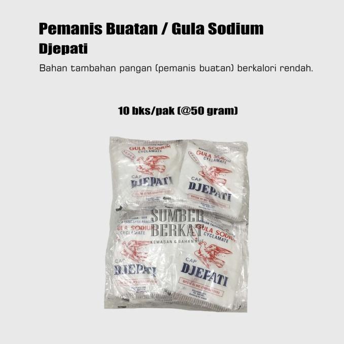 

'+'+'+'+] Gula Sodium Djepati Besar 50 gram (10 bks/pak)