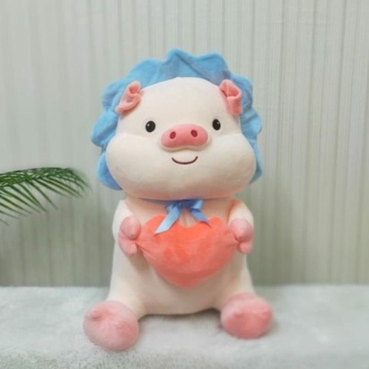 Boneka Pig Hati Size 18&quot;/46cm/boneka animal/boneka Babi/Animal Boneka