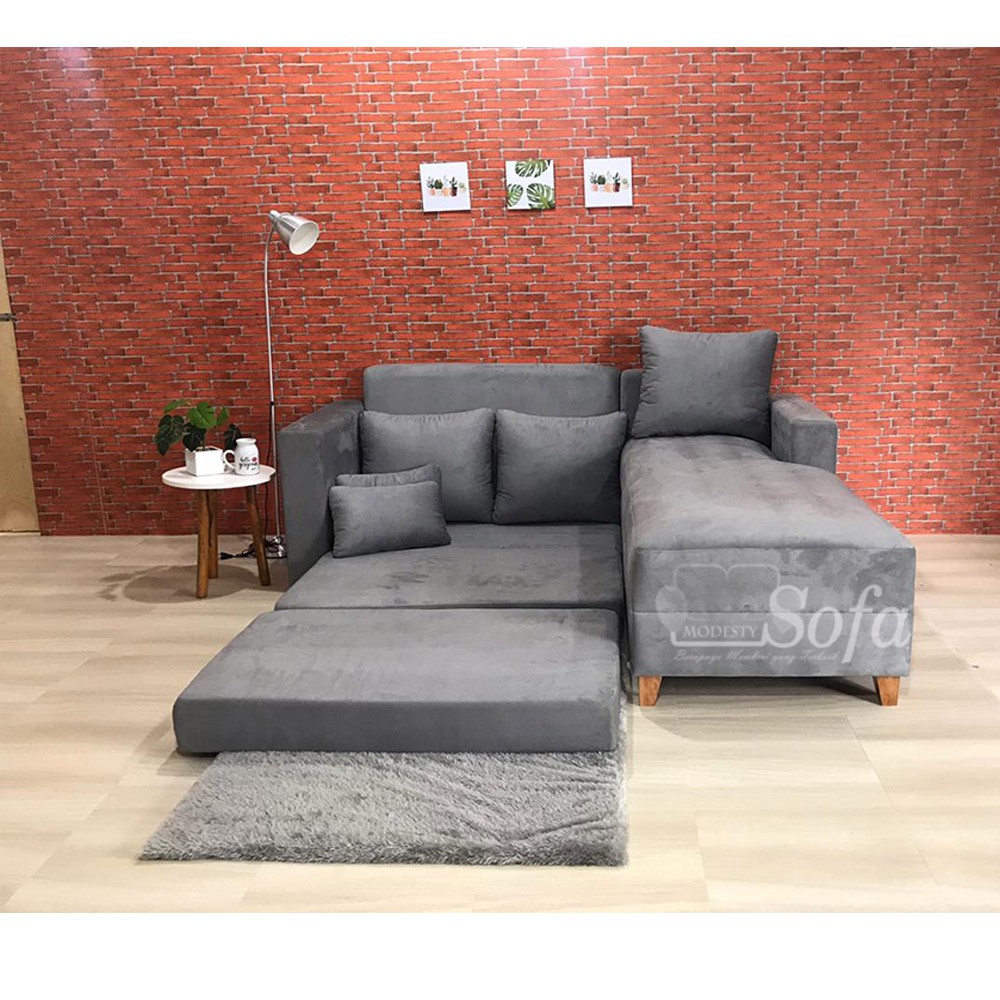 Sofa Malas Minimalis Bisa Lipat / Kursi Promo Custom / Sofa Ruang TV / Sofa Santai Bed Modesty