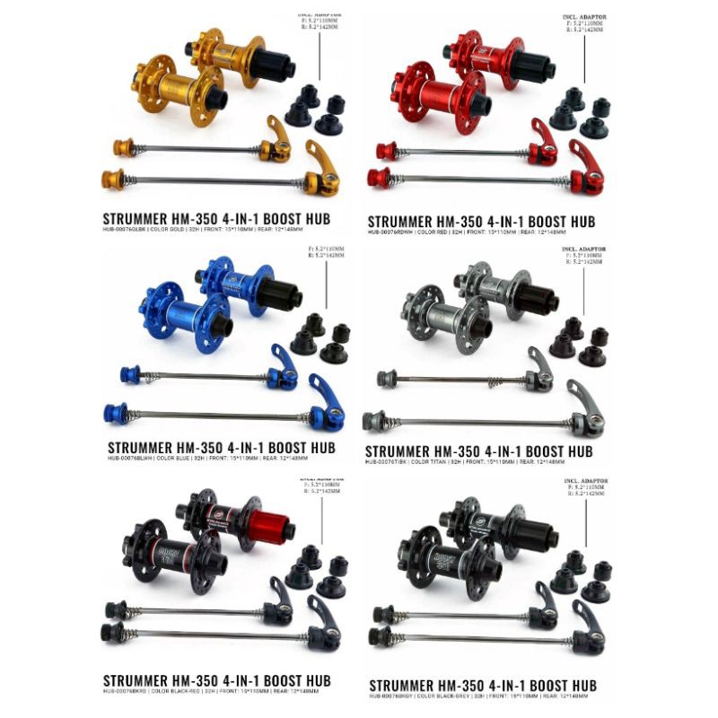 HUB FREE HUB STRUMMER MT 350 BOOST